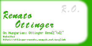 renato ottinger business card